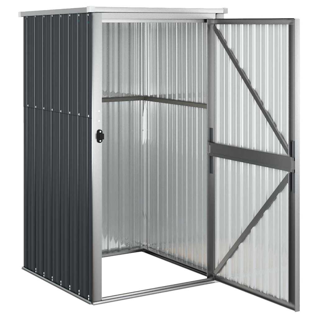 Garden Tool Shed Anthracite 88x89x161 cm Galvanised Steel