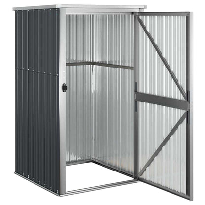 Garden Tool Shed Anthracite 88x89x161 cm Galvanised Steel