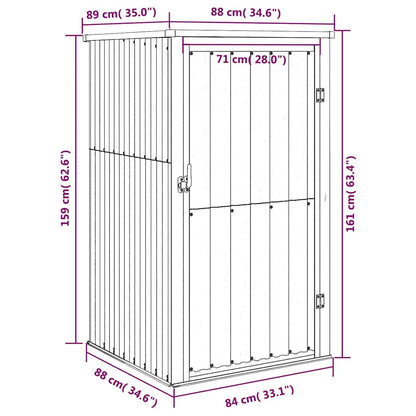 Tool Shed | Anthracite | Galvanised steel, Metal, Plastic | Standard