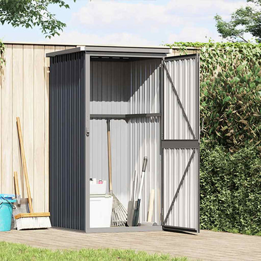 Garden Tool Shed Anthracite 88x89x161 cm Galvanised Steel