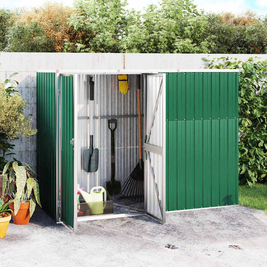 Tool Shed | Green | Galvanised Steel | Large | Garden Tool Shed