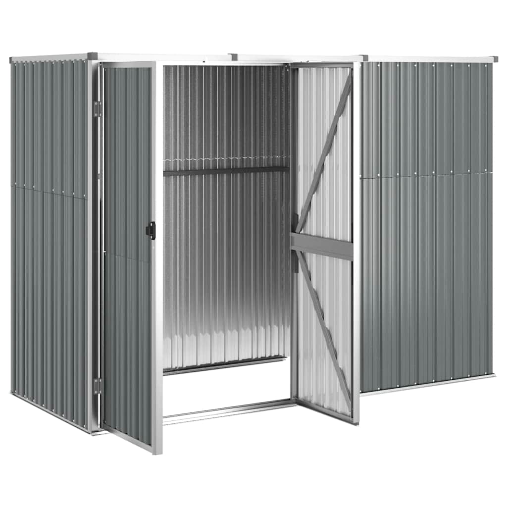 Tool Shed | Grey | Galvanised Steel | Large | Garden Tool Shed