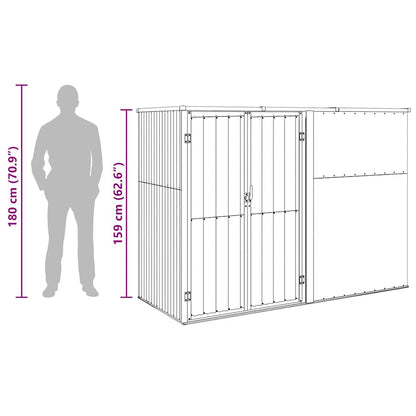 Tool Shed | Anthracite | Galvanised steel, metal | Large |  Durable