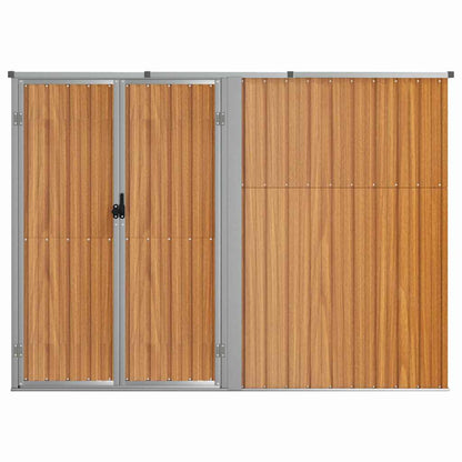 Tool Shed | Brown | Galvanised steel, metal | Large | Garden Tool Shed