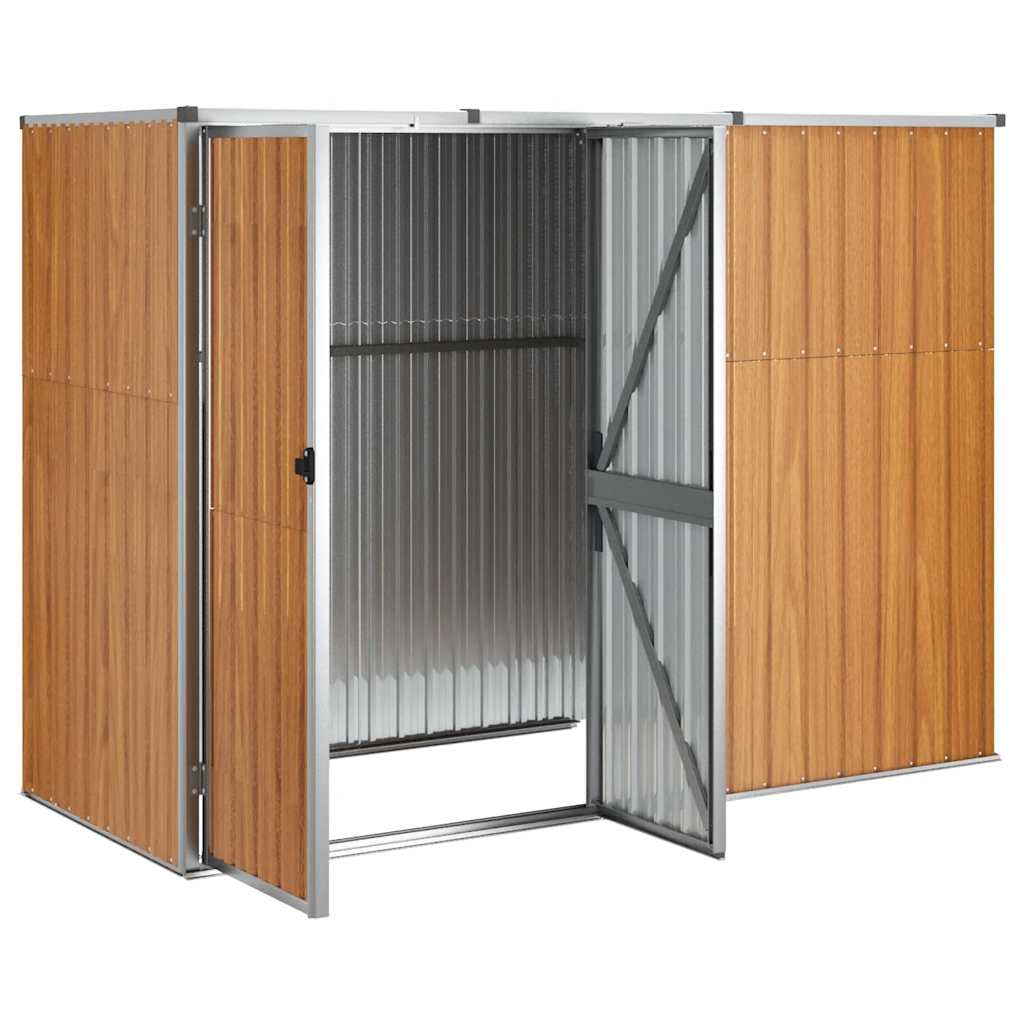 Tool Shed | Brown | Galvanised steel, metal | Large | Garden Tool Shed