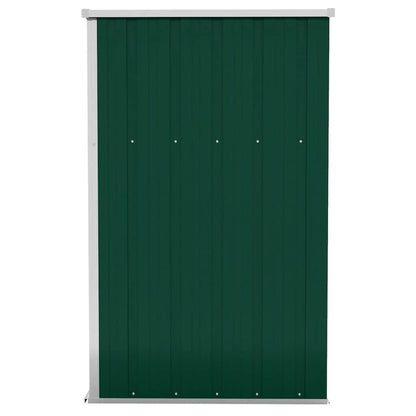 Wall-mounted Garden Shed Green 118x100x178 cm Galvanised Steel