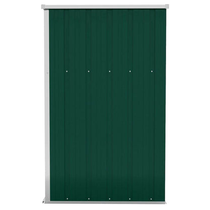 Wall-mounted Garden Shed Green 118x100x178 cm Galvanised Steel