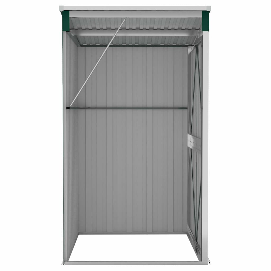 Wall-mounted Garden Shed Green 118x100x178 cm Galvanised Steel