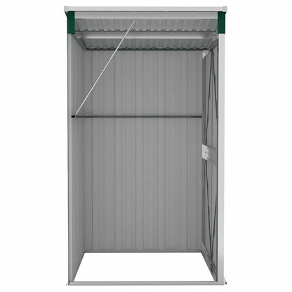 Wall-mounted Garden Shed Green 118x100x178 cm Galvanised Steel