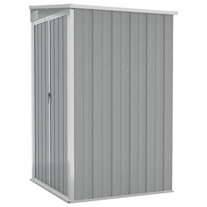 Wall-mounted Garden Shed Grey 118x100x178 cm Galvanised Steel