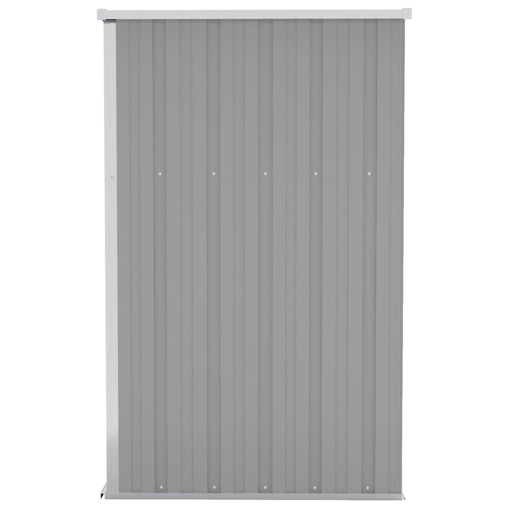 Wall-mounted Garden Shed Grey 118x100x178 cm Galvanised Steel