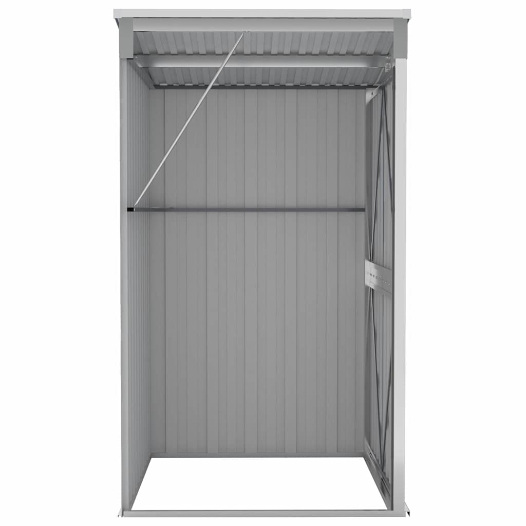 Wall-mounted Garden Shed Grey 118x100x178 cm Galvanised Steel