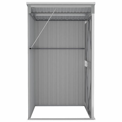 Wall-mounted Garden Shed Grey 118x100x178 cm Galvanised Steel