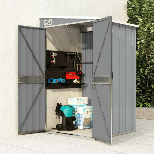 Garden Shed | Grey | Galvanised steel, metal | Medium | Storage