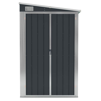 Wall-mounted Garden Shed Anthracite 118x100x178 cm Steel