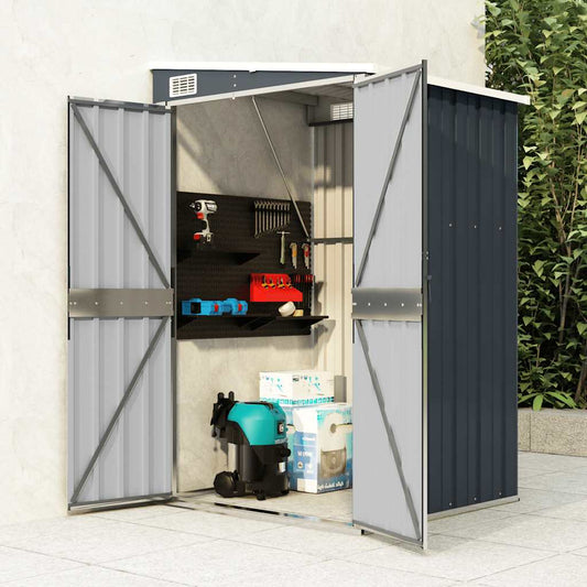 Garden Shed | Anthracite | Galvanised steel, metal | Large | Garden Shed
