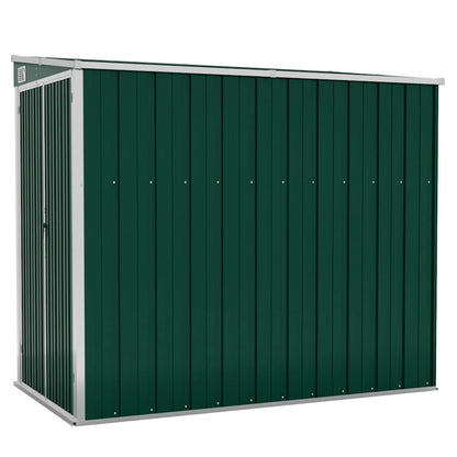 Wall-mounted Garden Shed Green 118x194x178 cm Galvanised Steel