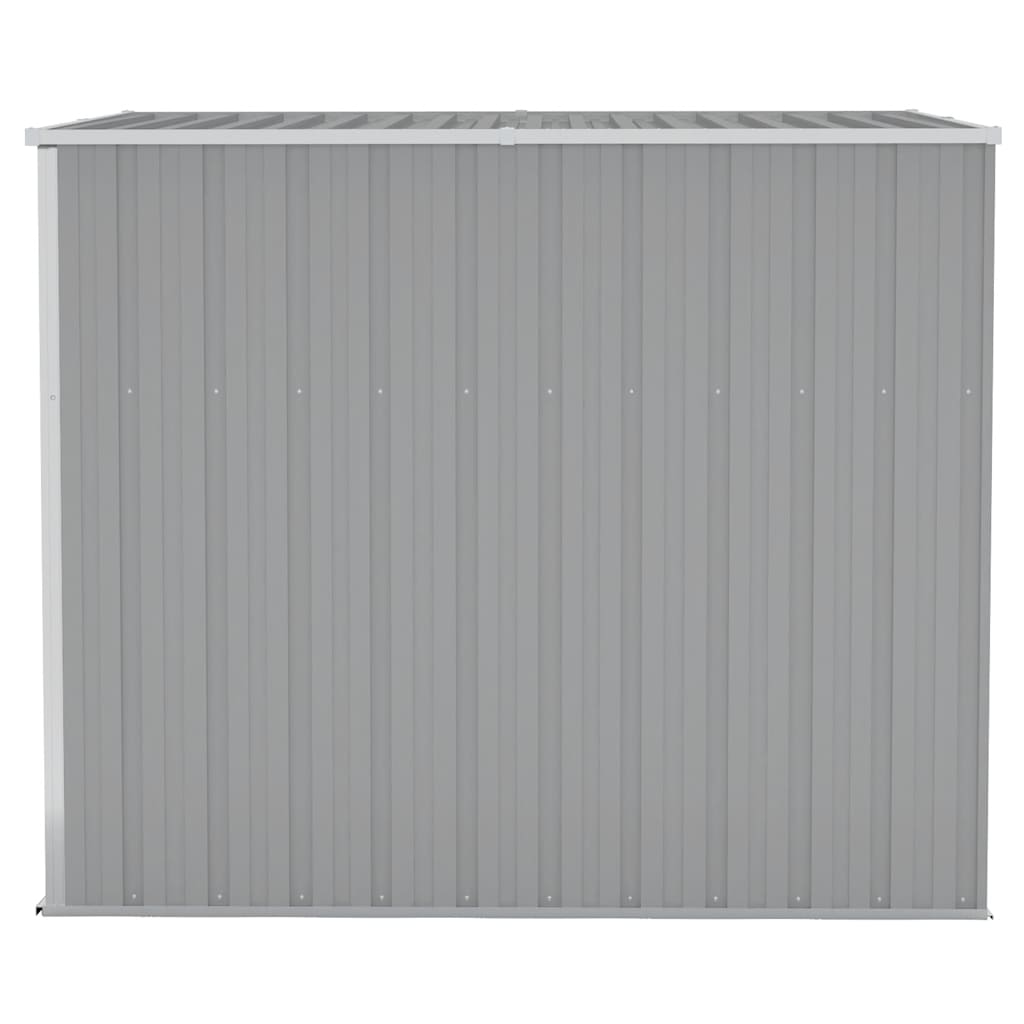 Wall-mounted Garden Shed Grey 118x194x178 cm Galvanised Steel