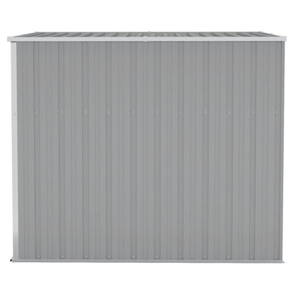 Wall-mounted Garden Shed Grey 118x194x178 cm Galvanised Steel