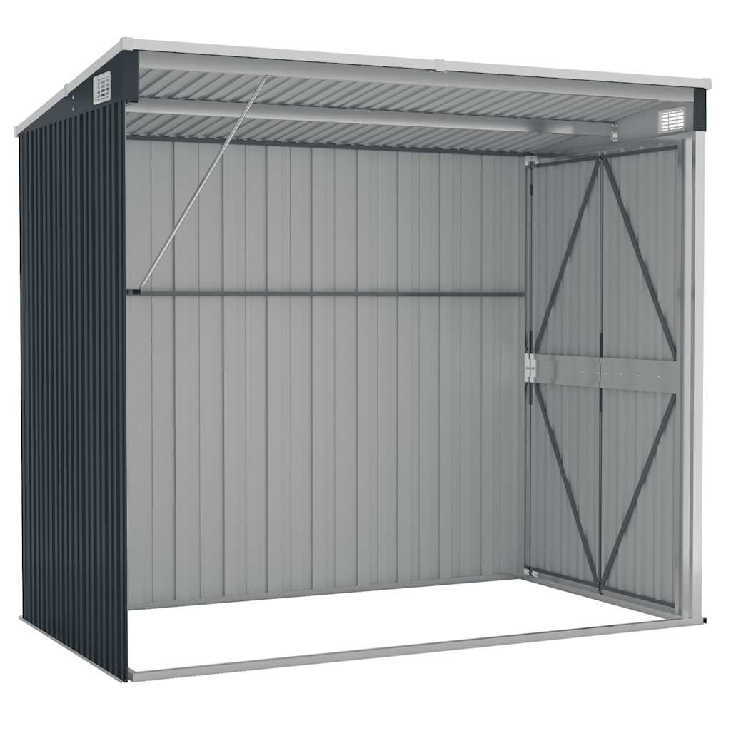 Garden Shed | Anthracite | Galvanised steel | 118x194x178 cm