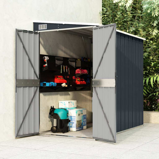 Garden Shed | Anthracite | Galvanised steel | 118x194x178 cm