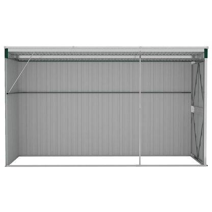 Wall-mounted Garden Shed Green 118x288x178 cm Galvanised Steel