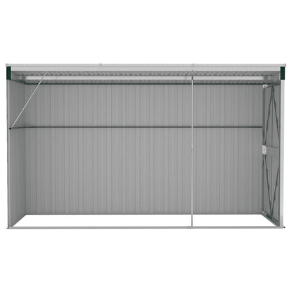 Wall-mounted Garden Shed Green 118x288x178 cm Galvanised Steel