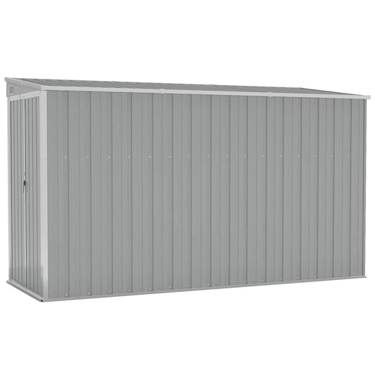 Garden Shed | Grey | Galvanised Steel | Large | Garden Shed | Rectangular