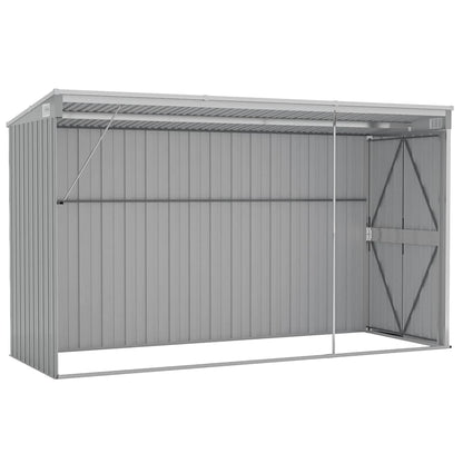 Garden Shed | Grey | Galvanised Steel | Large | Garden Shed | Rectangular