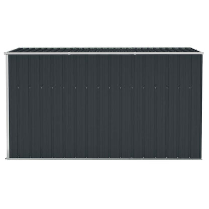 Wall-mounted Garden Shed Anthracite 118x288x178 cm Steel