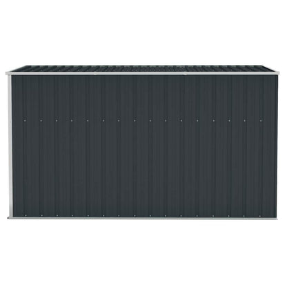 Wall-mounted Garden Shed Anthracite 118x288x178 cm Steel