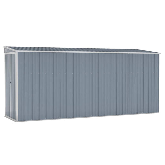 Garden Shed | Grey | Galvanised steel | Large | Garden Shed | Rectangular
