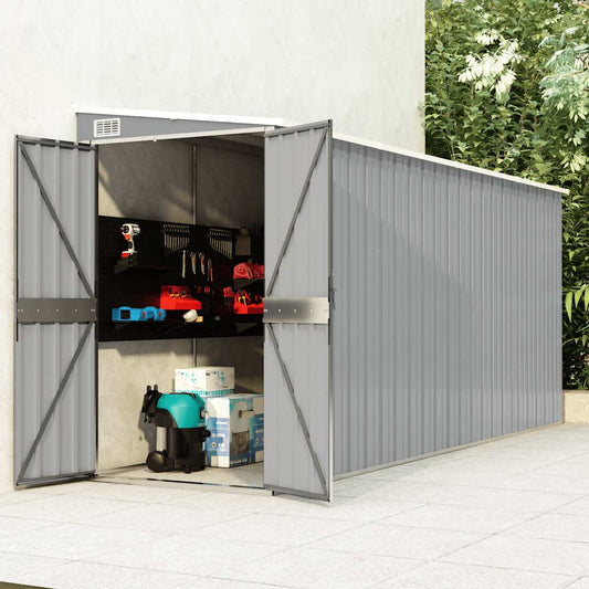 Garden Shed | Grey | Galvanised steel | Large | Garden Shed | Rectangular