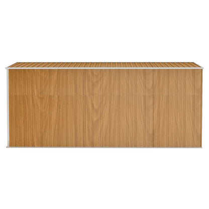 Garden Shed | Wood Look Brown | Galvanised steel | Large | Garden Shed