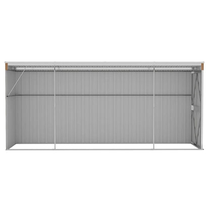 Garden Shed | Wood Look Brown | Galvanised steel | Large | Garden Shed