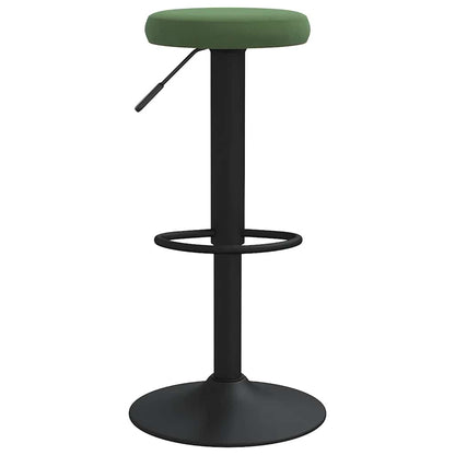 Bar Stools 2 pcs Dark Green Velvet