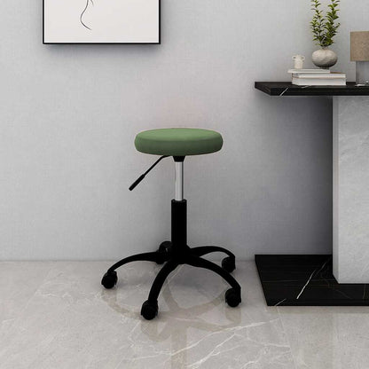 Office Swivel Chair Dark Green Velvet