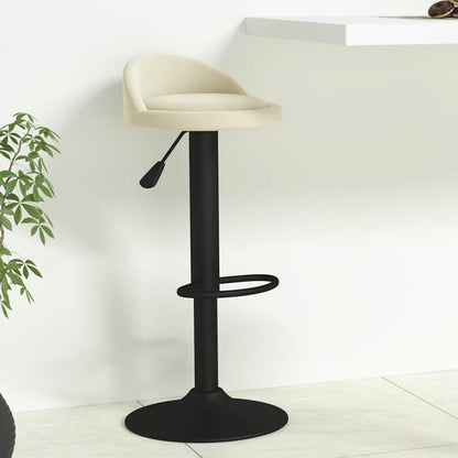 Bar Stool Cream Velvet