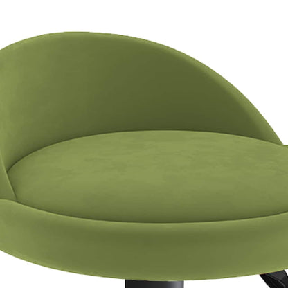 Bar Stool Light Green Velvet