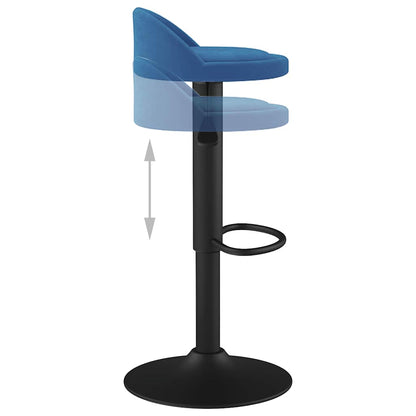 Bar Stool Blue Velvet