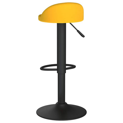 Bar Stool Yellow Velvet