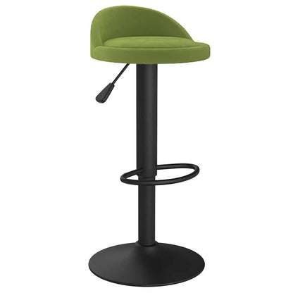 Bar Stools 2 pcs Light Green Velvet