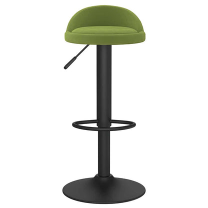 Bar Stools 2 pcs Light Green Velvet