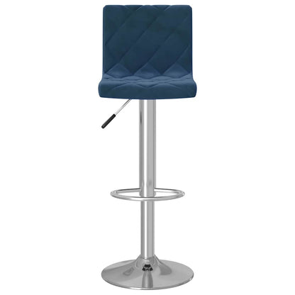 Bar Stools 2 pcs Blue Velvet