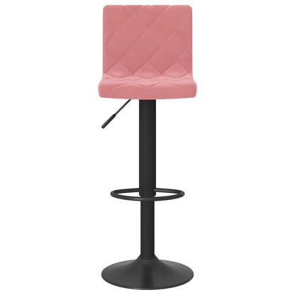 Bar Stools 2 pcs Pink Velvet