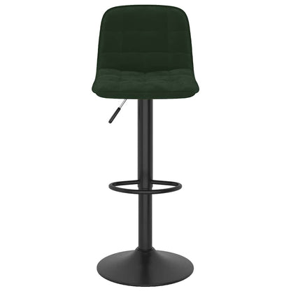Bar Stools 2 pcs Dark Green Velvet