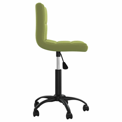 Swivel Office Chair Light Green Velvet