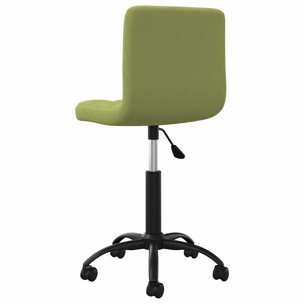 Swivel Office Chair Light Green Velvet