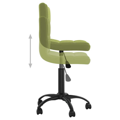 Swivel Office Chair Light Green Velvet