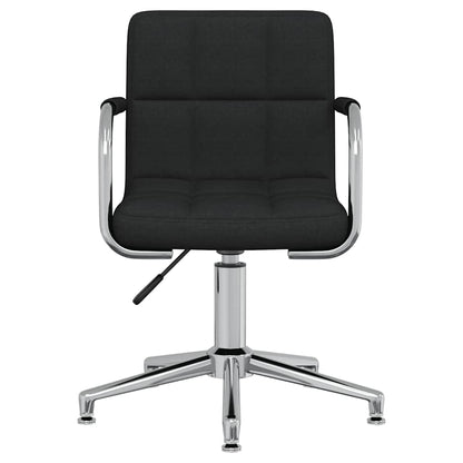 Swivel Office Chair Black Fabric